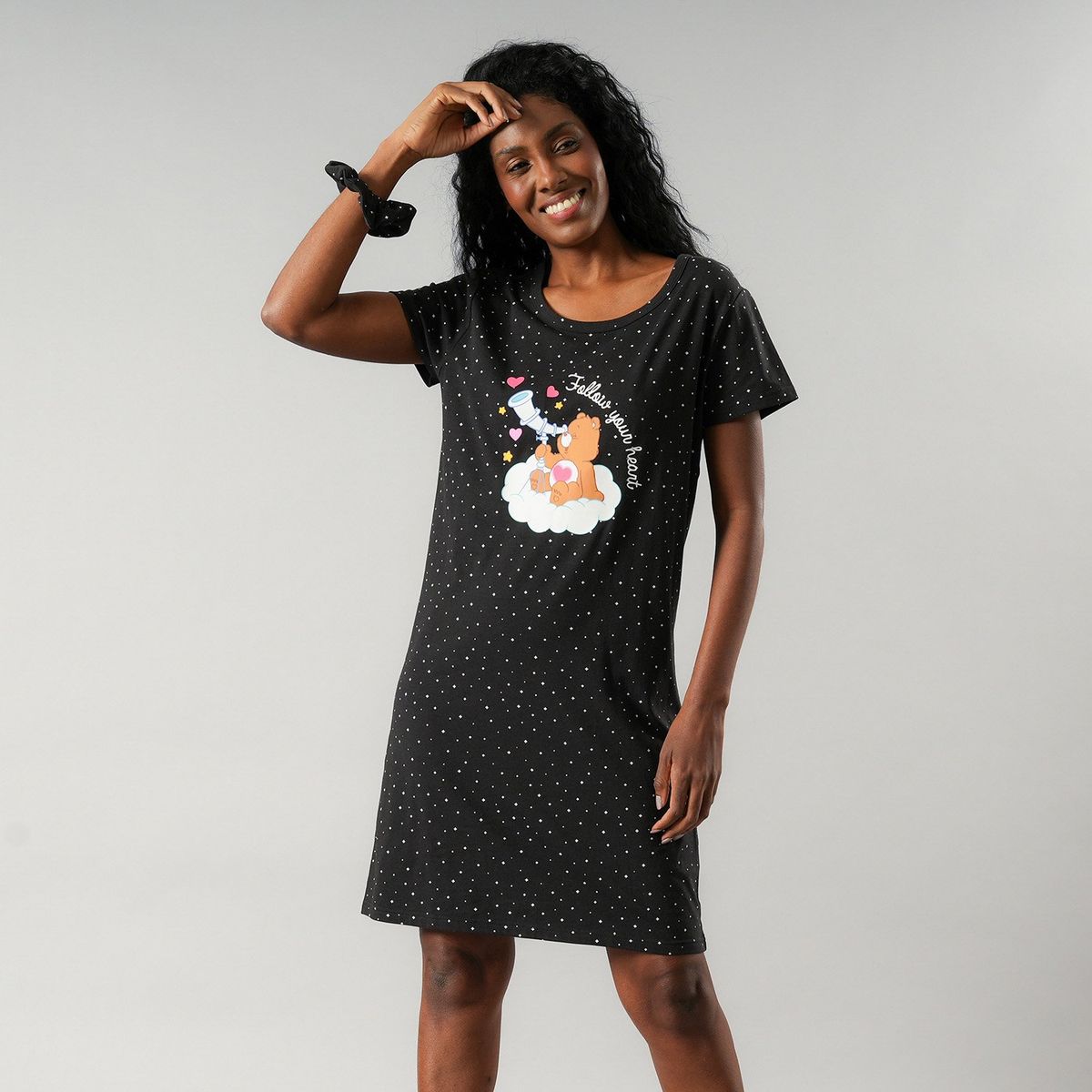 FLORES - Camisola Manga Corta Mujer Flores