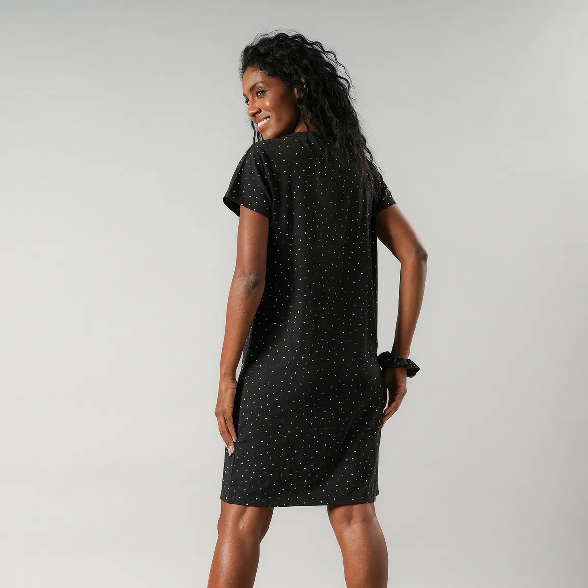 FLORES - Camisola Manga Corta Mujer Flores