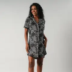 FLORES - Camisero Satín Print Mujer