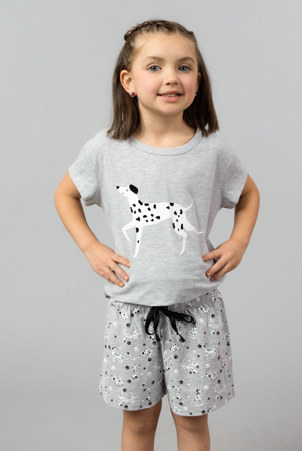 FLORES - Pijama 2 Pieza Manga Corta + Short Niña Flores