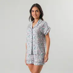 FLORES - Set Top Camisero + Short Mujer