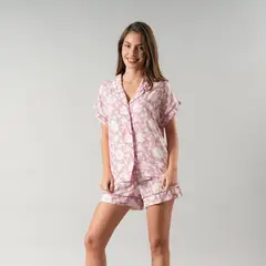 FLORES - Set Top Camisero + Short Mujer
