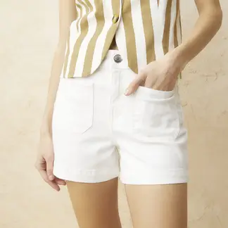 BASEMENT - Short Algodón Fit Recto Mujer