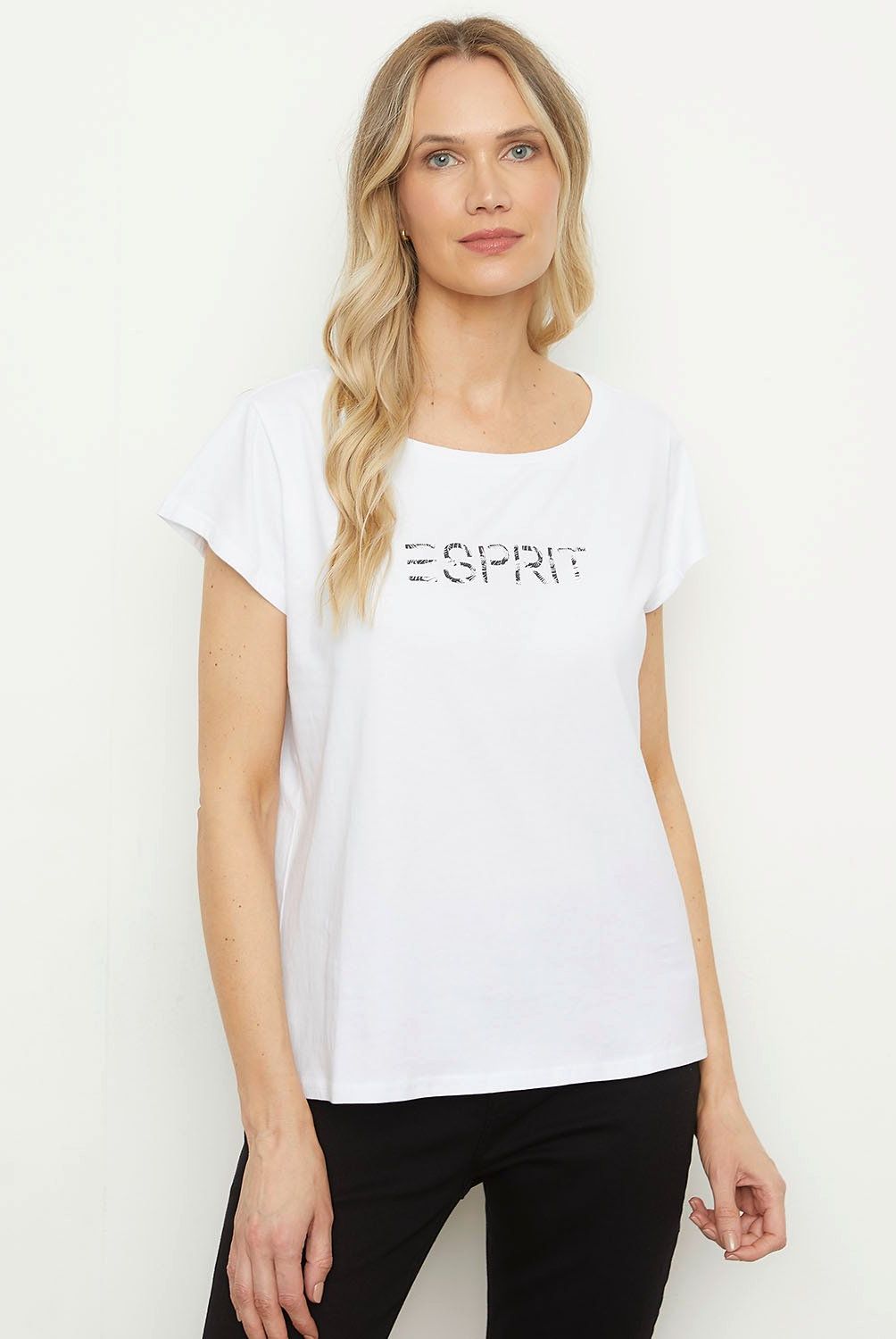 ESPRIT - Polera Manga Corta Algodón Mujer Esprit