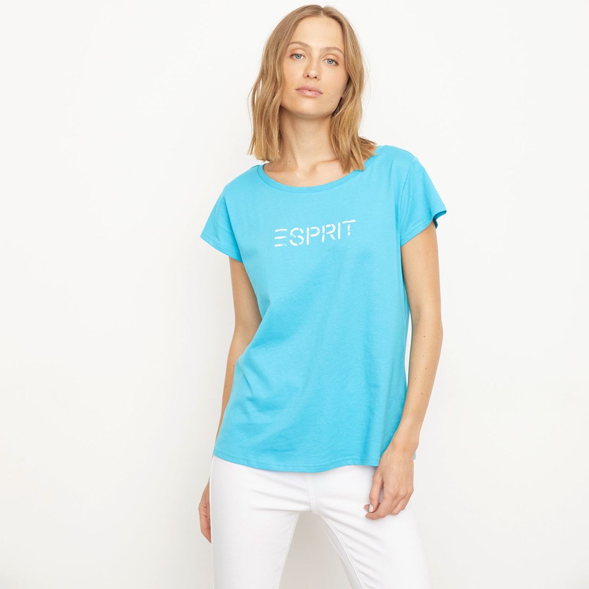 ESPRIT - Polera Manga Corta Algodón Mujer Esprit