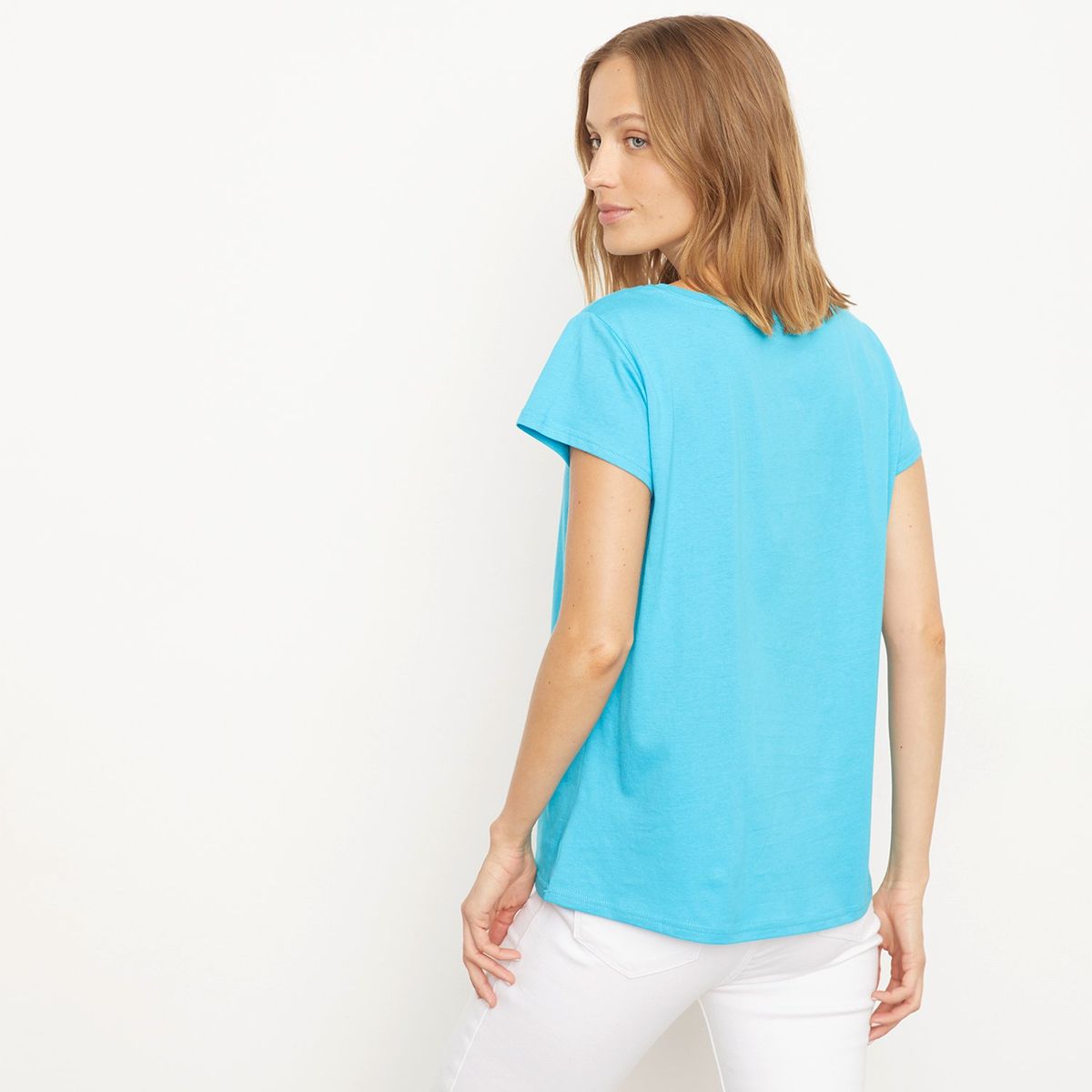 ESPRIT - Polera Manga Corta Algodón Mujer Esprit
