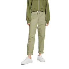 ESPRIT - Pantalón Regular Tiro Medio Algodón Mujer