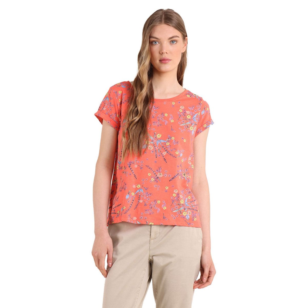 ESPRIT - Polera Manga Corta Algodón Mujer Esprit