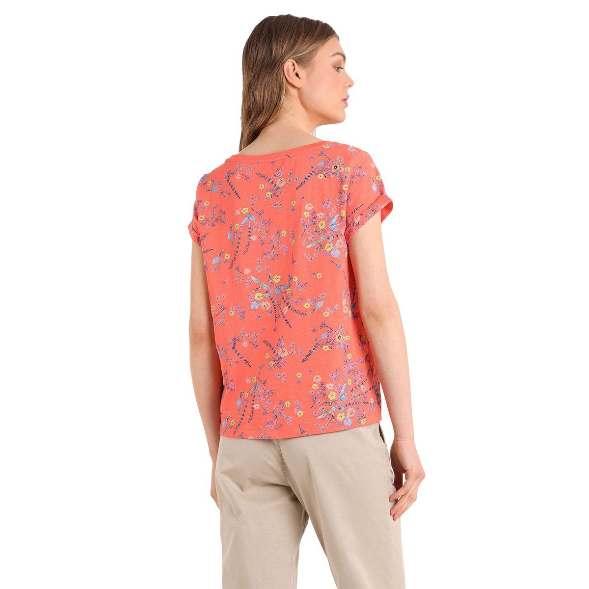 ESPRIT - Polera Manga Corta Algodón Mujer Esprit