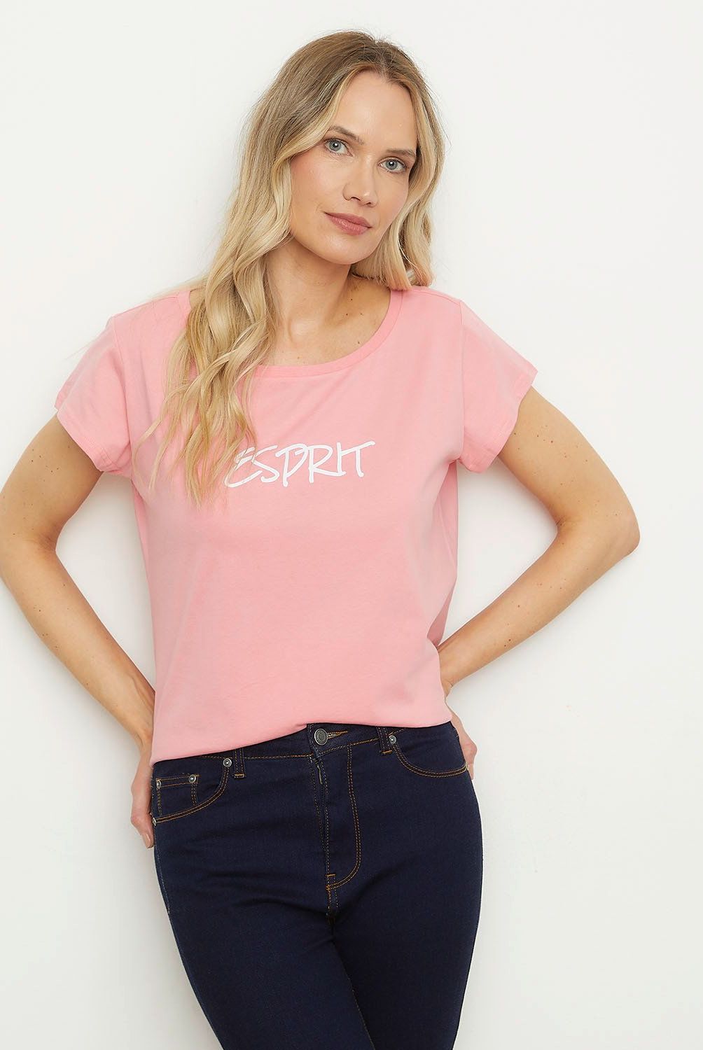 ESPRIT - Polera Manga Corta Algodón Mujer Esprit