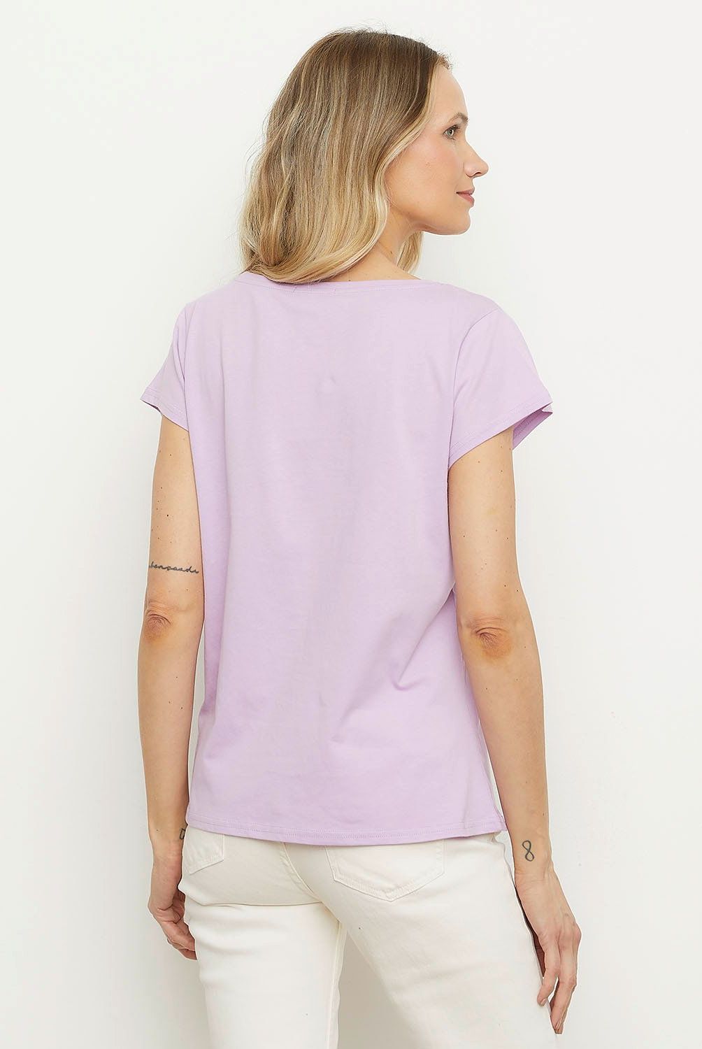 ESPRIT - Polera Manga Corta Algodón Mujer Esprit