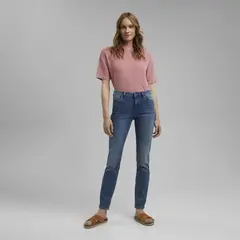 ESPRIT - Jeans Recto Tiro Medio Algodón Mujer
