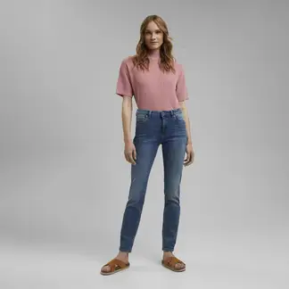 ESPRIT - Jeans Recto Tiro Medio Algodón Mujer