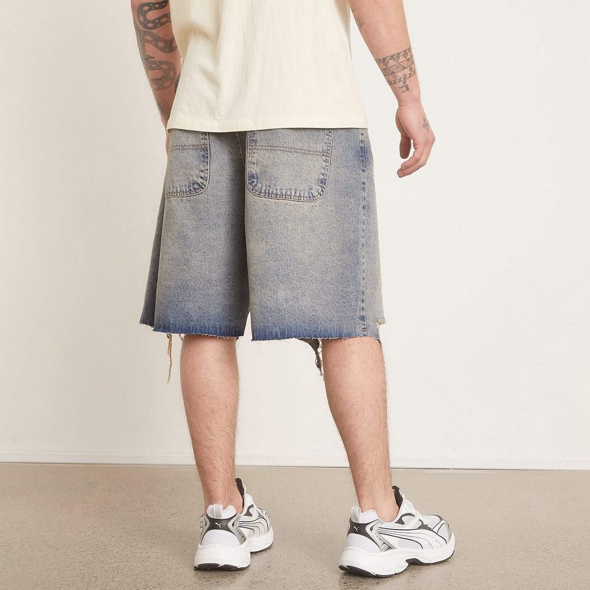 AMERICANINO - Bermuda Denim Americanino Ripped Hombre Algodón