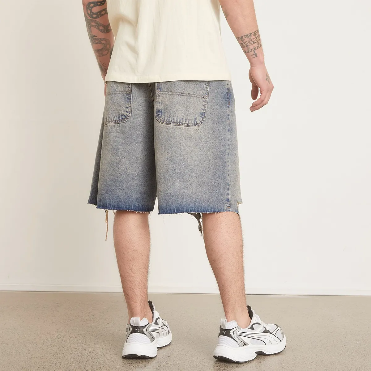 AMERICANINO - Bermuda Denim Americanino Ripped Hombre Algodón