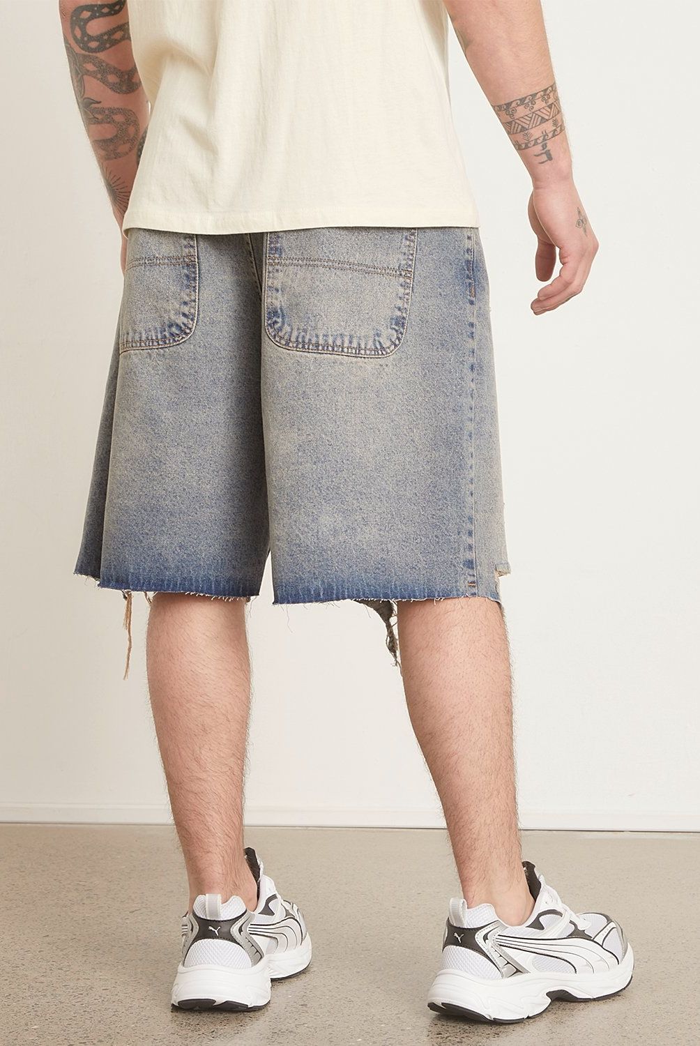AMERICANINO - Bermuda Denim Americanino Ripped Hombre Algodón
