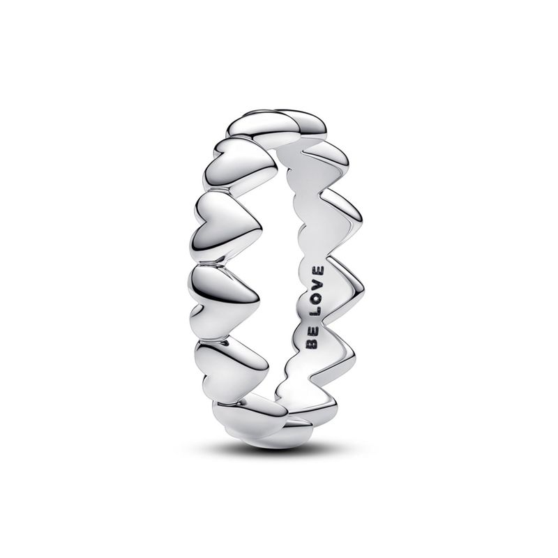 PANDORA - Anillo Fila De Corazones Mujer Pandora