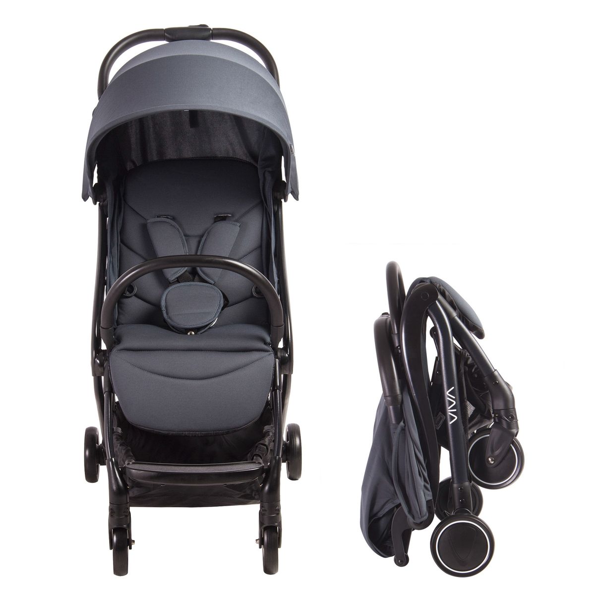 BEBESIT - Coche Paseo Viva Dark Grey 525Gn