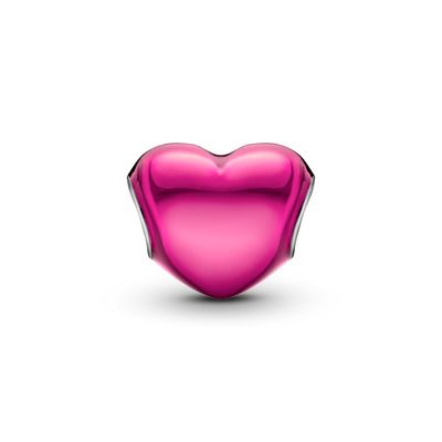 Imagen 2 del producto Charm Corazón Metálico Rosa Mujer