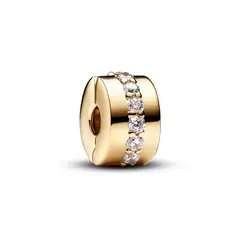PANDORA - Charm De Clip Fila Brillante Transparente Mujer