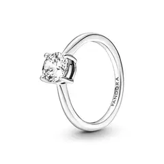 PANDORA - Anillo Solitario Brillante Mujer