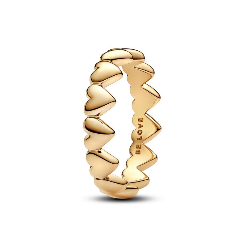 PANDORA - Anillo Fila De Corazones Mujer Pandora