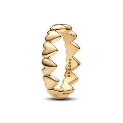 PANDORA - Anillo Fila De Corazones Mujer