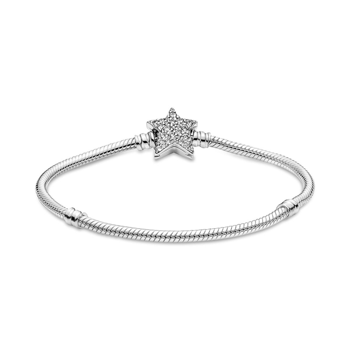 PANDORA - Pulsera Broche Asimétrico de Estrella Mujer Pandora
