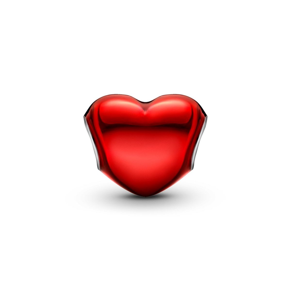 PANDORA - Charm Corazón Rojo Metálico Mujer Pandora