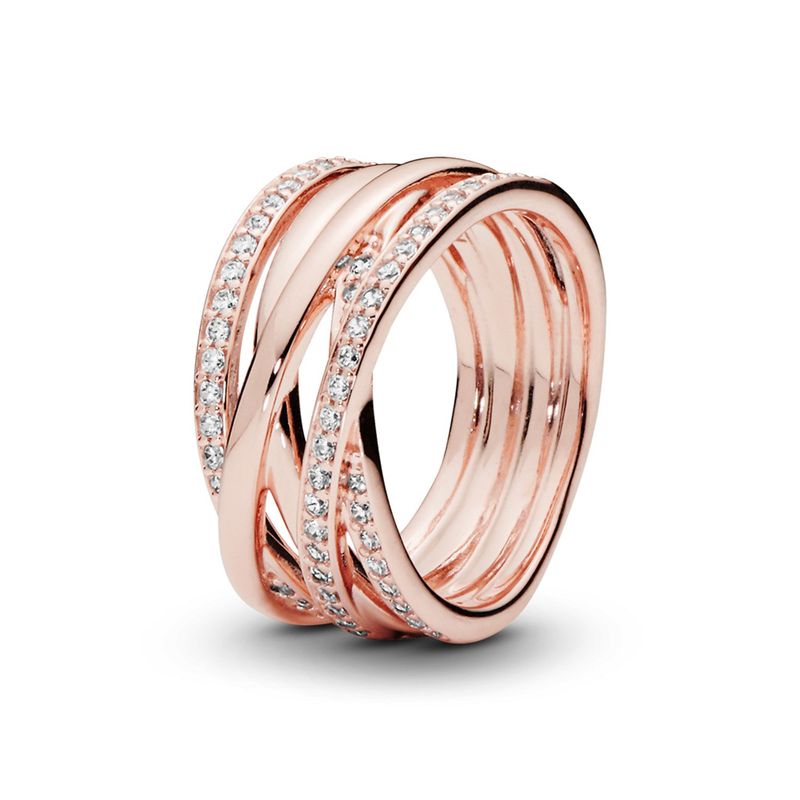 PANDORA - Anillo Entrelazado Rose  Mujer Pandora