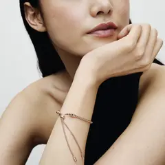 PANDORA - Pulsera Cadena con Tachuelas Deslizante Mujer