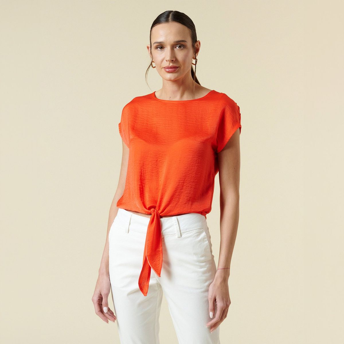 SAVILLE ROW - Polera Manga Corta Algodón Mujer Saville Row