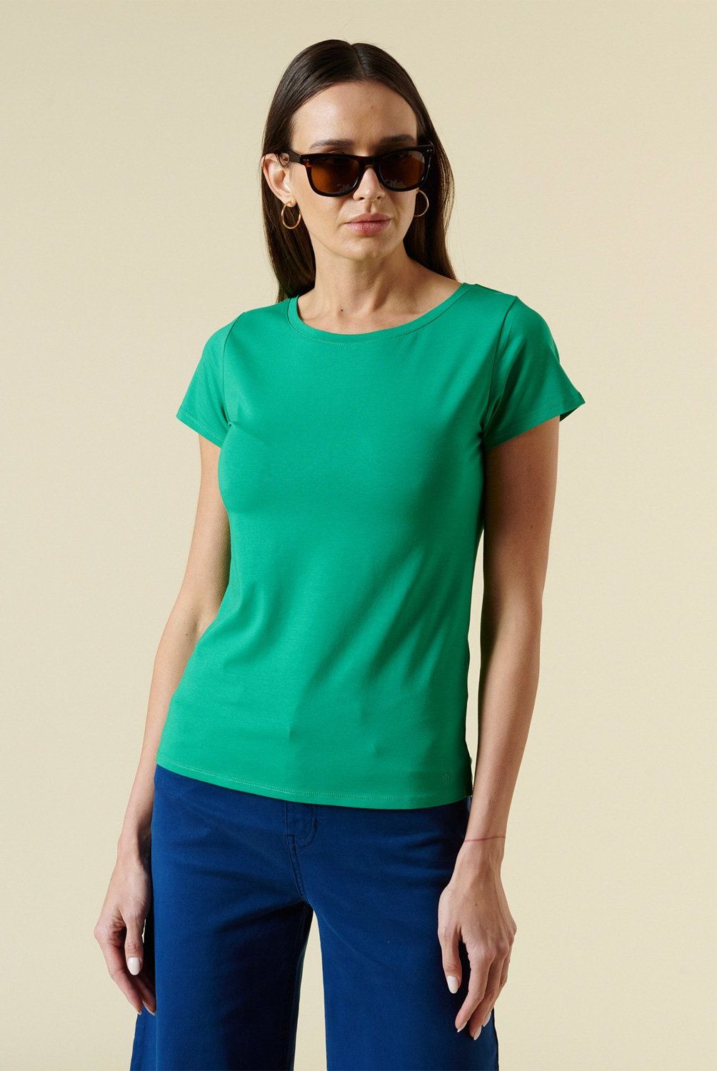 SAVILLE ROW - Polera Manga Corta Algodón Mujer Saville Row