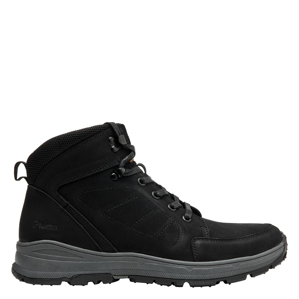 PLUMA - Botín Hombre Cuero Negro Pluma