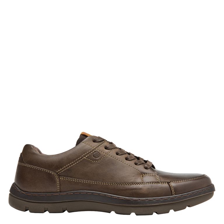 Zapato Casual Hombre Cuero Café