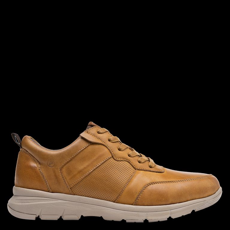 Zapato Casual Hombre Cuero Café