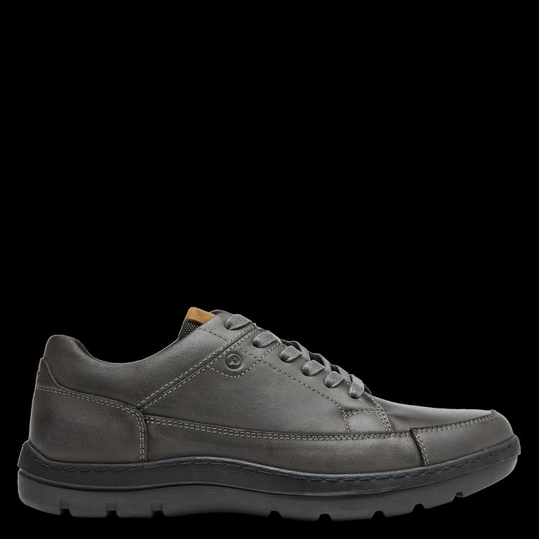 Zapato Casual Hombre Cuero Gris