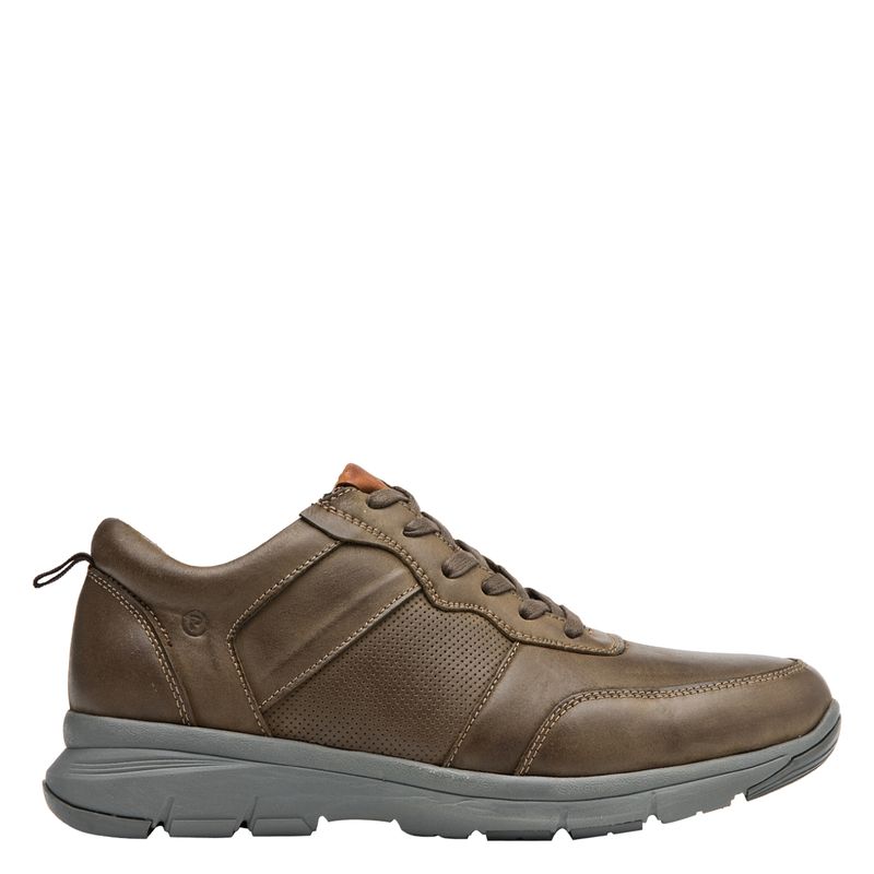 PLUMA - Zapato Casual Hombre Cuero Café Pluma