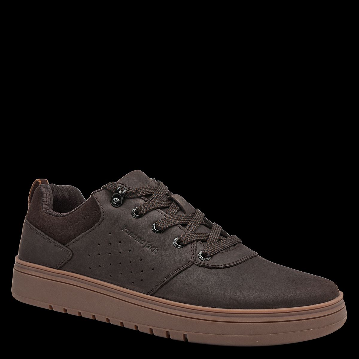 PANAMA JACK - Zapatilla Casual Hombre Cuero Café Panama Jack