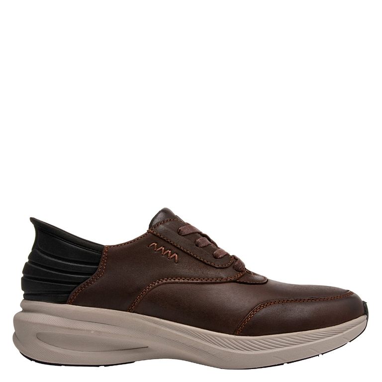 Zapato Casual Hombre Cuero Café