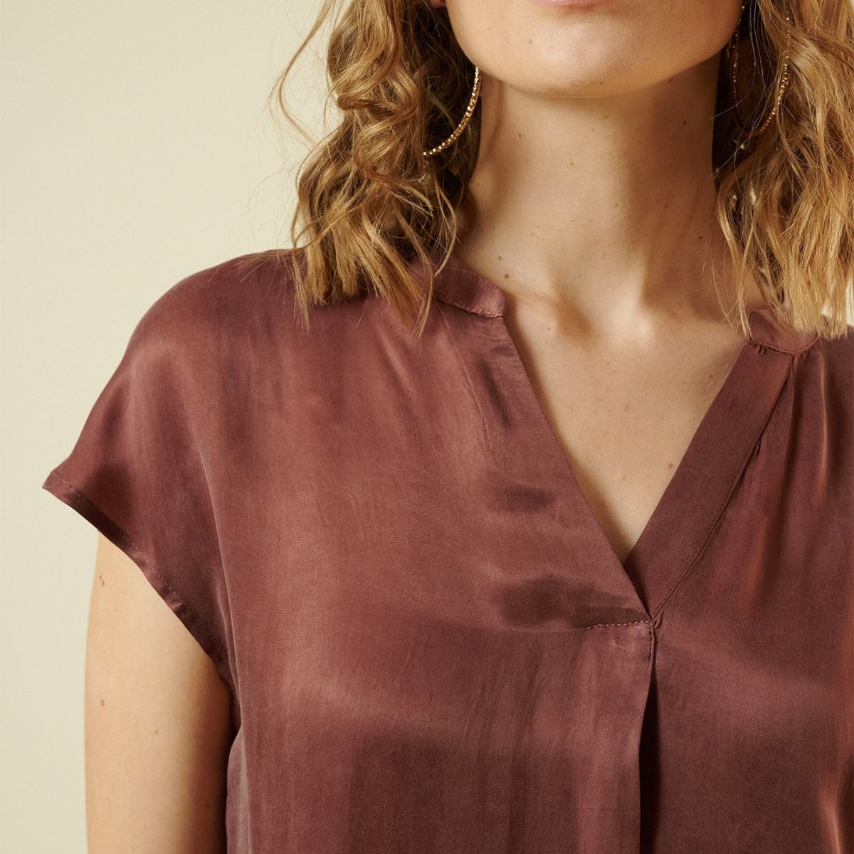 SAVILLE ROW - Blusa Manga Corta Algodón Mujer Saville Row