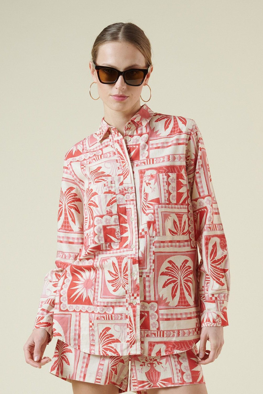 SAVILLE ROW - Blusa Manga Corta Algodón Mujer Saville Row