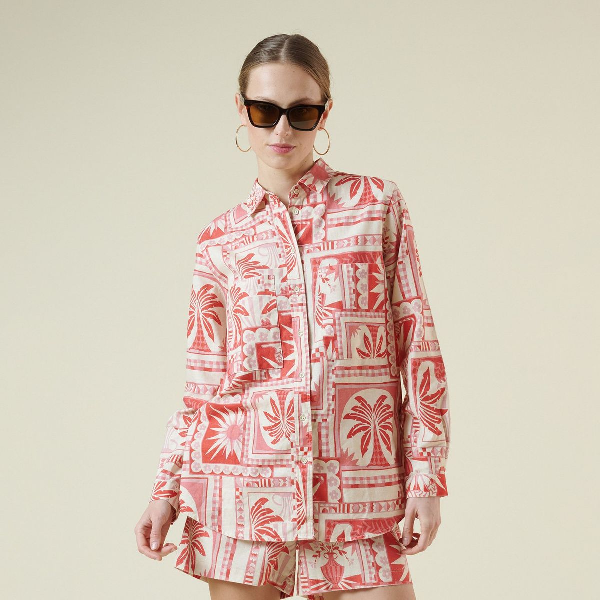 SAVILLE ROW - Blusa Manga Corta Algodón Mujer Saville Row