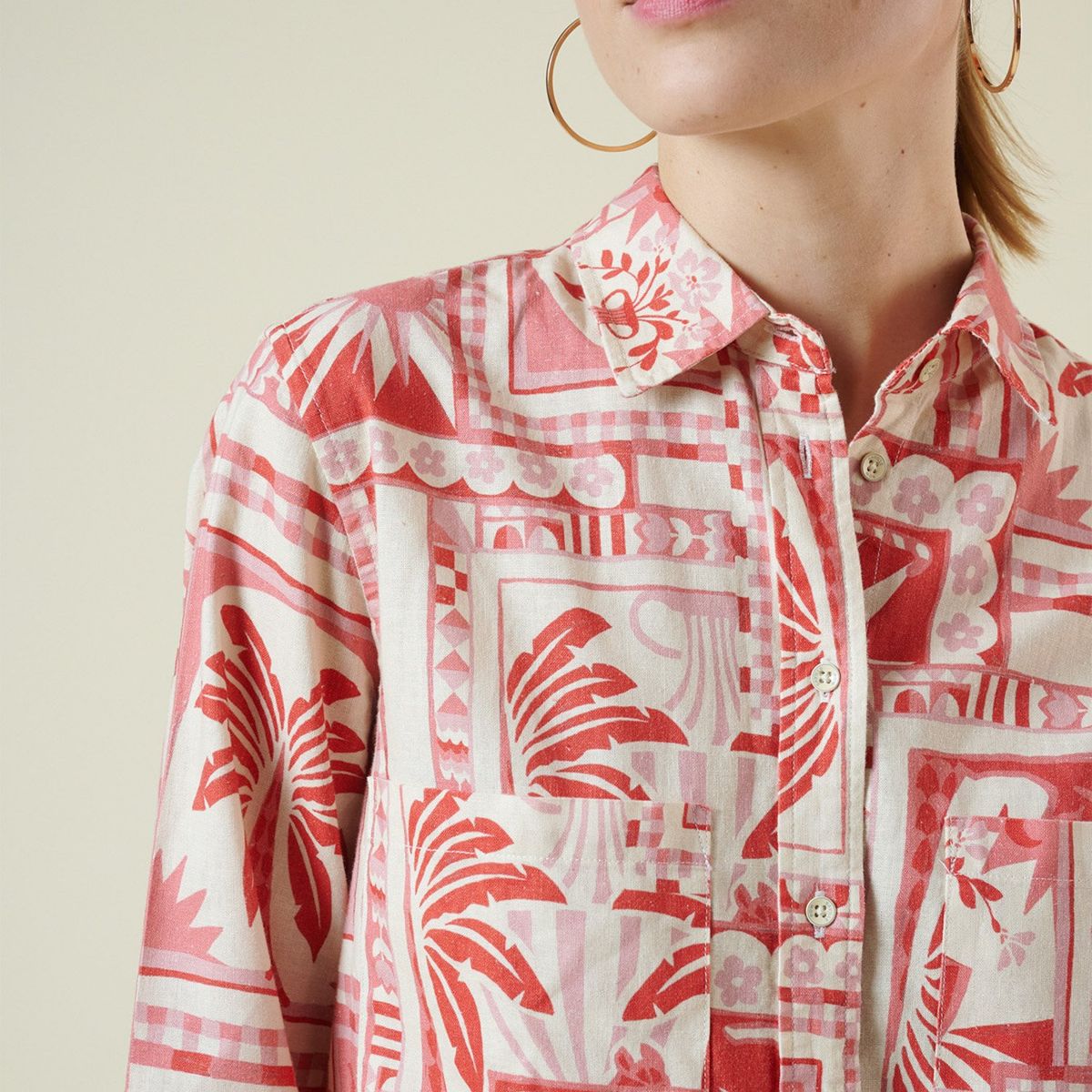 SAVILLE ROW - Blusa Manga Corta Algodón Mujer Saville Row