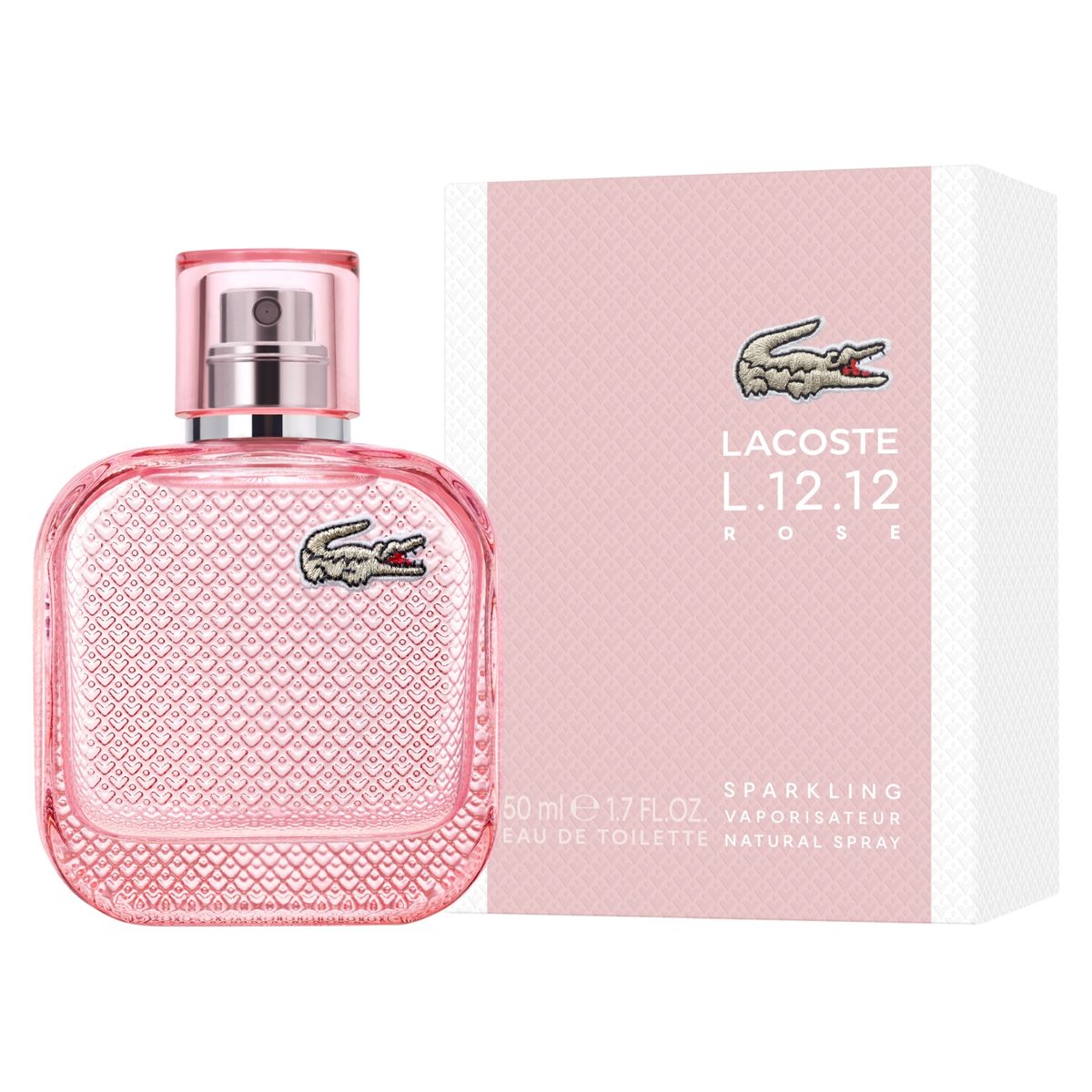 LACOSTE - Perfume Mujer L.12.12 Rose Sparkling EDT 50Ml Edición Limitada Lacoste