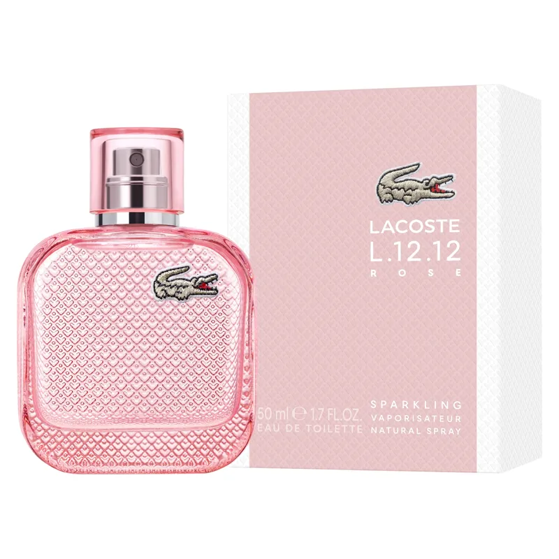 LACOSTE - Perfume Mujer L.12.12 Rose Sparkling EDT 50Ml Edición Limitada Lacoste