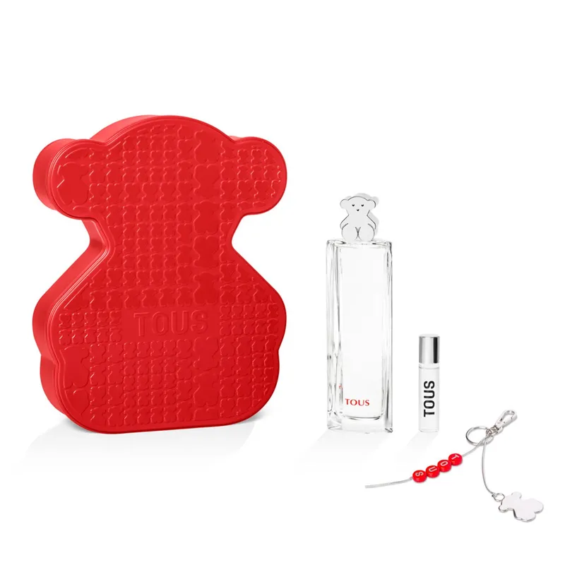 TOUS - Set Perfume Mujer EDT 90Ml+Miniatura+Llavero Tous