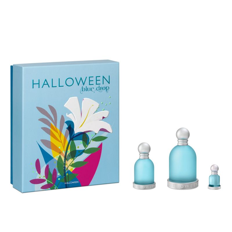 HALLOWEEN - Set Perfume Mujer Blue Drop Edt 100Ml + 30Ml + 4.5Ml Halloween