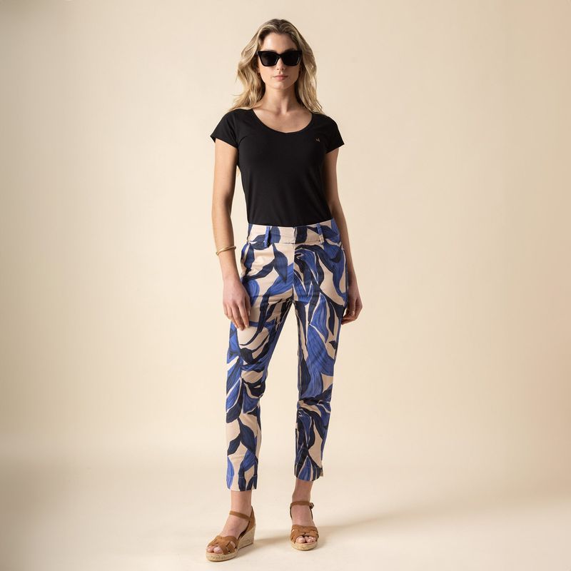 SAVILLE ROW - Pantalón Capri Mujer Saville Row
