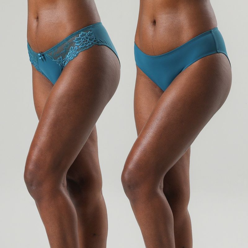 FLORES - Pack De 2 Bikini Encaje Mujer Flores